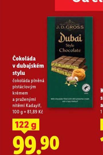 ČOKOLÁDA V DUBAJSKÉM STYLU