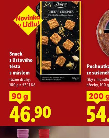SNACK Z LISTOVÉHO TĚSTA S MÁSLEM