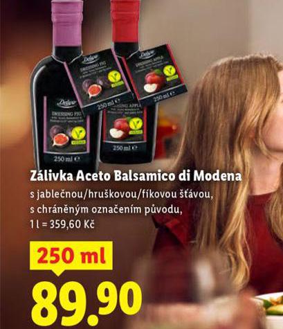 ZÁLIVKA ACETO BALSAMICO DI MODENA
