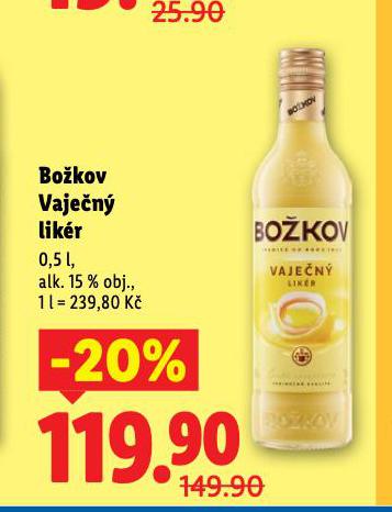 BOŽKOV VAJEČNÝ LIKÉR