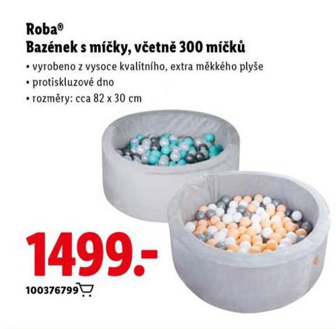 ROBA BAZÉNEK S MÍČKY