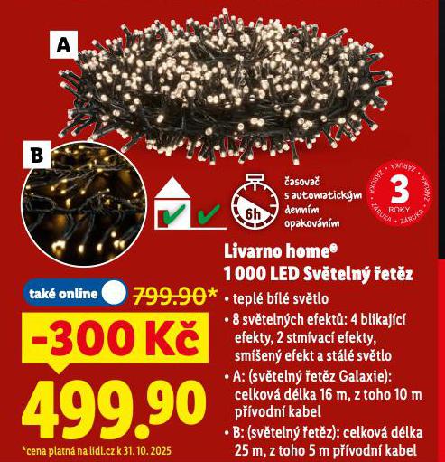 LED SVĚTELNÝ ŘETĚZ