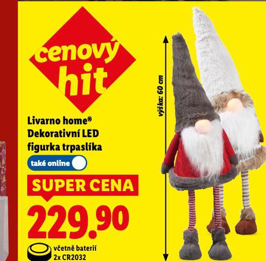 DEKORATIVN LED FIGURKA TRPASLKA