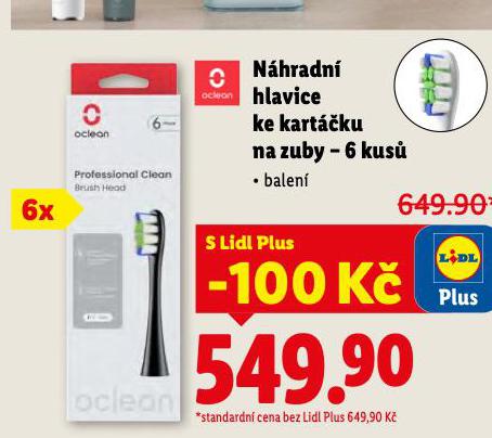 NÁHRADNÍ HLAVICE KE KARTÁČKU NA ZUBY