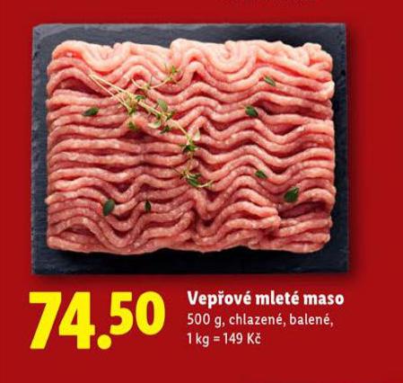 VEPŘOVÉ MLETÉ MASO