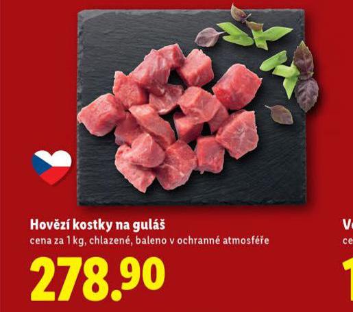 HOVĚZÍ KOSTKY NA GULÁŠ