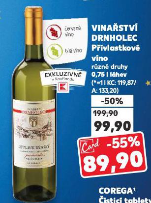 VINAŘSTVÍ DRNHOLEC PŘÍVLASTKOVÉ VÍNO