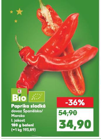BIO PAPRIKA SLADKÁ