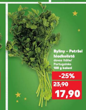 BYLINY - PETRŽEL HLADKOLISTÁ