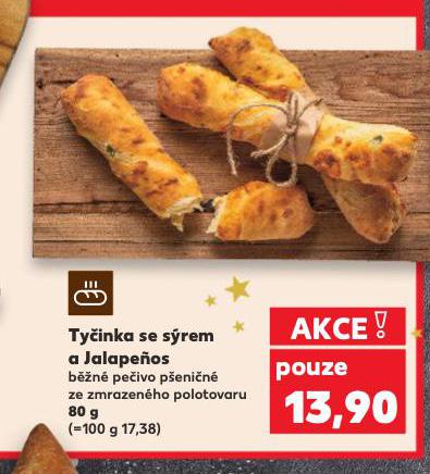 TYČINKA SE SÝREM A JALAPEŇOS