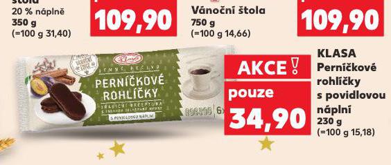 KLASA PERNÍČKOVÉ ROHLÍČKY S POVIDLOVOU NÁPLNÍ