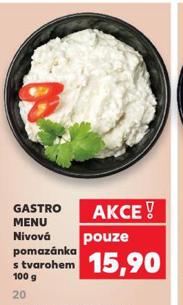 GASTRO MENU NIVOVÁ POMAZÁNKA S TVAROHEM