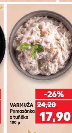 VARMUŽA POMAZÁNKA Z TUŇÁKA