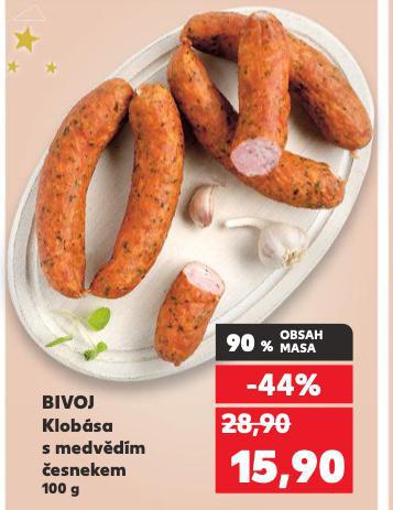 BIVOJ KLOBÁSA S MEDVĚDÍM ČESNEKEM