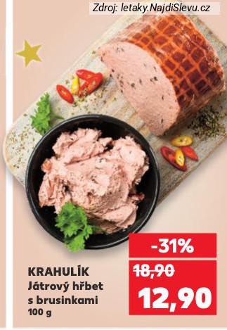 KRAHULÍK JÁTROVÝ HŘBET S BRUSINKAMI