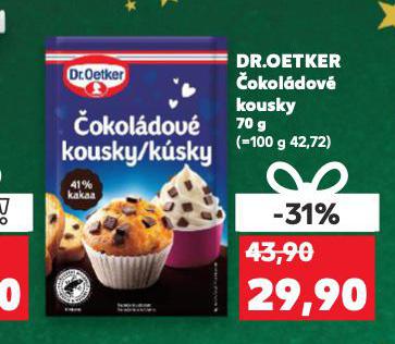 DR. OETKER ČOKOLÁDOVÉ KOUSKY