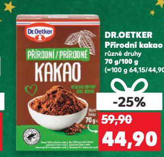 DR. OETKER PŘÍRODNÍ KAKAO