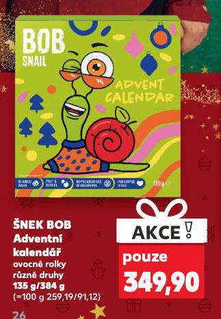ŠNEK BOB ADVENTNÍ KALENDÁŘ