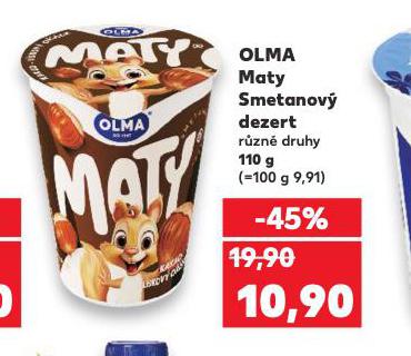 OLMA MATY SMETANOVÝ DEZERT