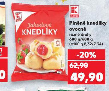 PLNĚNÉ KNEDLÍKY OVOCNÉ