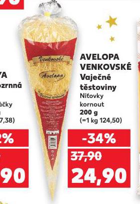 AVELOPA VENKOVSKÉ VAJEČNÉ TĚSTOVINY