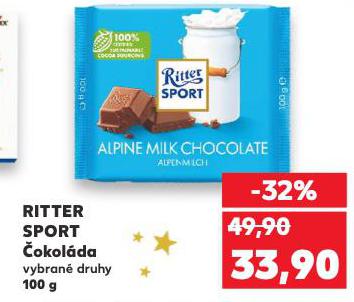 RITTER SPORT ČOKOLÁDA