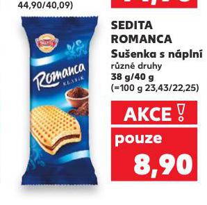 SEDITA ROMANCA SUŠENKA S NÁPLNÍ
