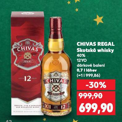 CHIVAS REGAL SKOTSKÁ WHISKY