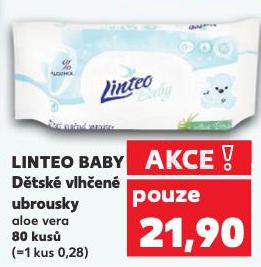 LINTEO BABY DĚTSKÉ VLHČENÉ UBROUSKY