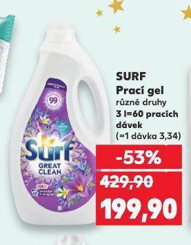 SURF PRACÍ GEL