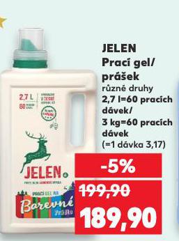 JELEN PRACÍ GEL