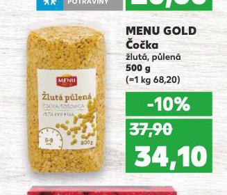 MENU GOLD ČOČKA