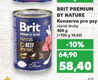 BRIT PREMIUM BY NATURE KONZERVA PRO PSY