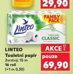 LINTEO TOALETNÍ PAPÍR