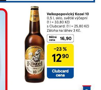 PIVO VELKOPOPOVICKÝ KOZEL 10