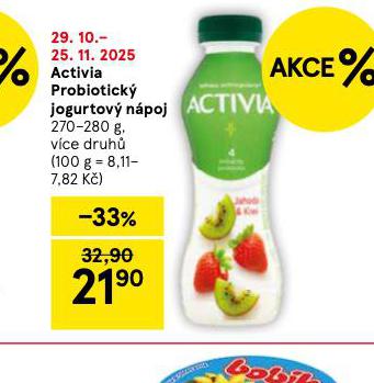 ACTIVIA PROBIOTICK JOGURTOV NPOJ