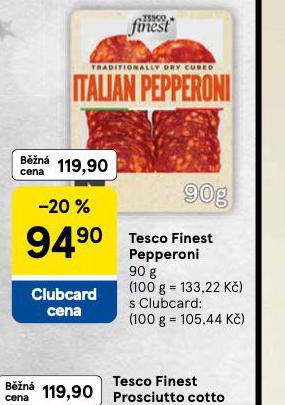 TESCO FINEST PEPPERONI