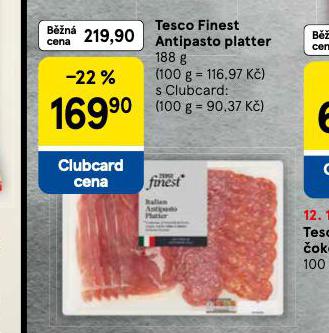 TESCO  FINEST ANTIPASTO PLATTER