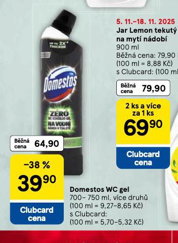 DOMESTOS WC GEL