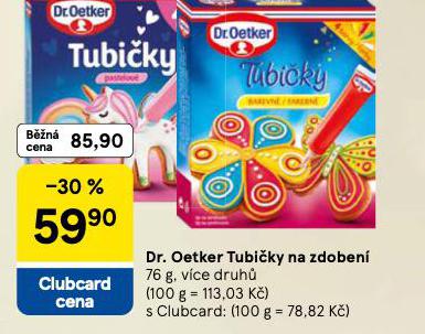 DR. OETKER TUBIKY NA ZDOBEN