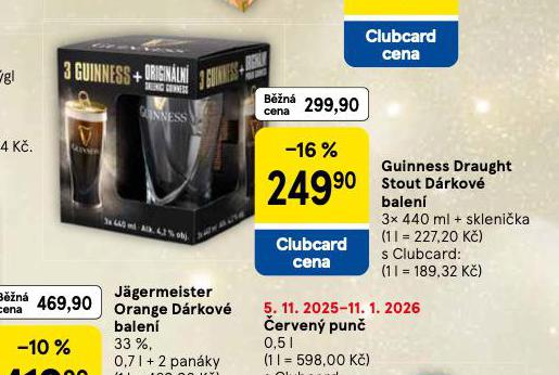 GUINNESS DRAGOUHT STOUT DRKOV BALEN