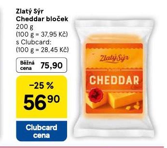 ZLAT SR CHEDDAR BLOEK