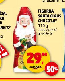 FIGURKA SANTA CLAUS CHOCO'LA