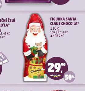 FIGURKA SANTA CLAUS CHOCO'LA
