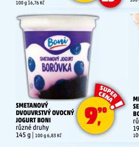 SMETANOV DVOUVRSTV OVOCN JOGURT
