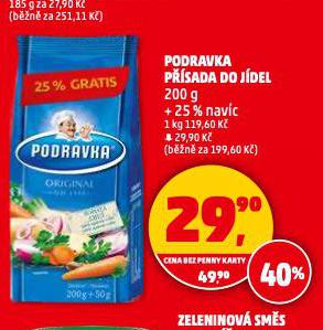 PODRAVKA PŘÍSADA DO JÍDEL