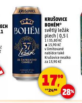 PIVO KRUOVICE BOHM