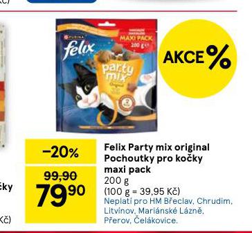 FELIX PARTY MIX ORIGINAL POCHOUTKY PRO KOKY MAXI PACK