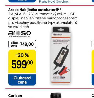 AROSO NABÍJEČKA AUTOBATERIÍ