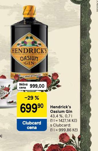 HENDRICKS OASIUM GIN
